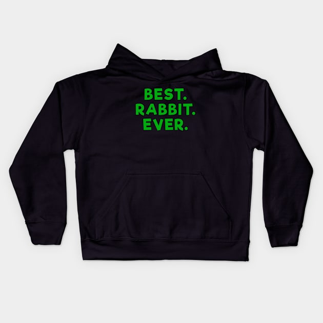 best rabbit ever Green Kids Hoodie by Dolta